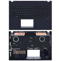 Клавиатура для ноутбука Asus X571LI топ-панель черная с подсветкой