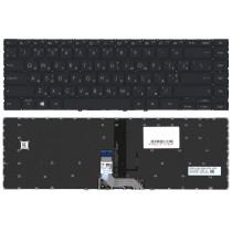 Клавиатура для ноутбука Asus ZenBook 14 UX425 черная с подсветкой