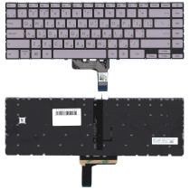 Клавиатура для ноутбука Asus ZenBook 14 UX425 серебристая с подсветкой