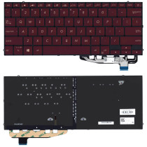 Клавиатура для ноутбука Asus ZenBook S UX391FA черная с подсветкой
