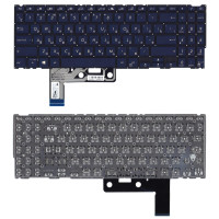 Клавиатура для ноутбука Asus ZenBook UX533F темно-синяя с белой подсветкой
