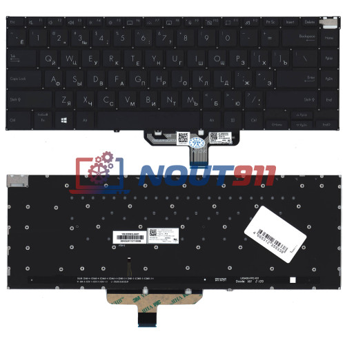 Клавиатура для ноутбука Asus ZenBook UX5400E черная