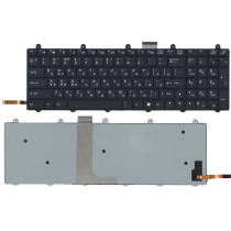 Клавиатура для ноутбука Clevo P170EM черная с подсветкой