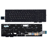 Клавиатура для ноутбука Dell Alienware M15 R1 2018 черная с подсветкой