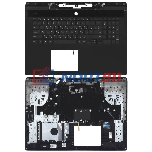 Клавиатура для ноутбука Dell G7 7790 17-7790 черная с подсветкой топ-панель