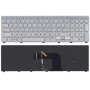 Клавиатура для ноутбука Dell Inspiron 17-7737 серебристая с подсветкой