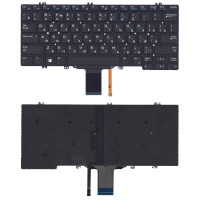 Клавиатура для ноутбука Dell Latitude E5280 черная с подсветкой