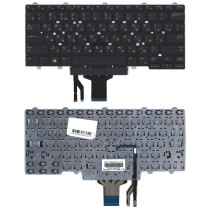Клавиатура для ноутбука Dell Latitude E5470 E7470 черная с указателем без подсветки