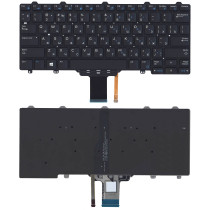 Клавиатура для ноутбука Dell Latitude E7250 E7270 черная без рамки