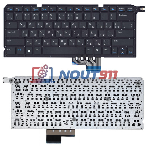 Клавиатура для ноутбука Dell Vosto 14 5480R черная без рамки