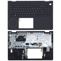 Клавиатура для ноутбука Dell Vostro 3515-5456 черная с подсветкой топ-панель