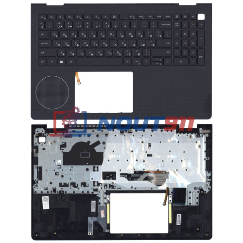 Клавиатура для ноутбука Dell Vostro 3515-5456 черная с подсветкой топ-панель