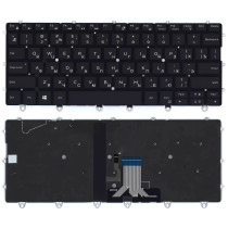 Клавиатура для ноутбука Dell XPS 13 9365 черная с подсветкой