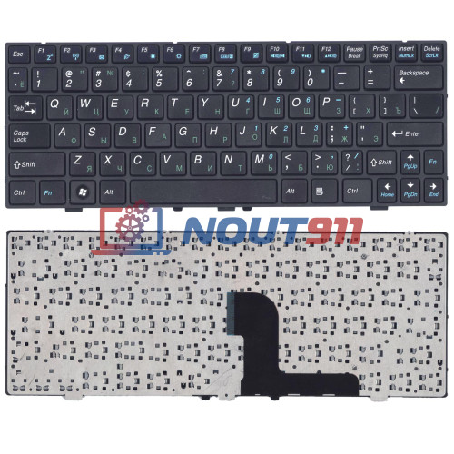 Клавиатура для ноутбука DNS 0127618, 0129680, 0138569, 0155288 черная