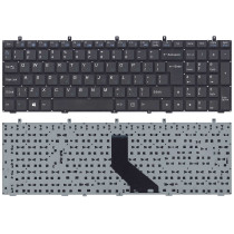 Клавиатура для ноутбука DNS 0170720 Clevo W350 w370 черная (большой ENTER)