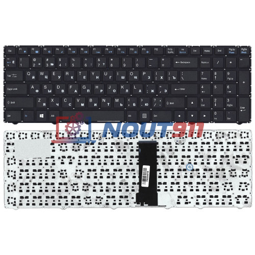 Клавиатура для ноутбука DNS Clevo WA50SFQ горизонтальный  Enter  черный