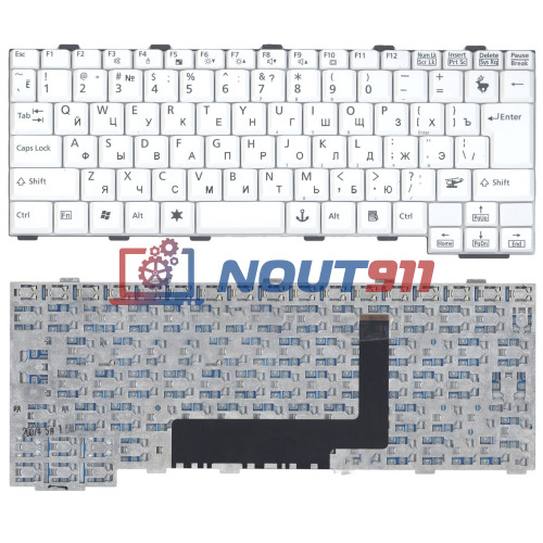 Клавиатура для ноутбука Fujitsu-Siemens LIFEBOOK P7230 белая