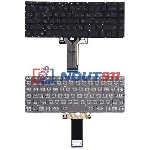 Клавиатура для ноутбука  HP 14-bp000 черная с подсветкой