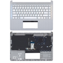Клавиатура для ноутбука HP 14S-DQ 14S-FQ топкейс серебро