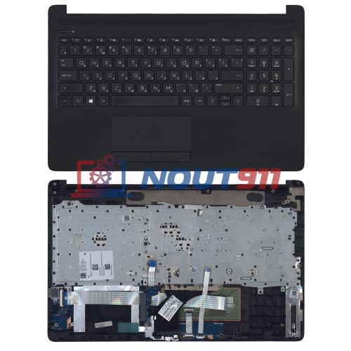 Клавиатура для ноутбука HP 15-db000 черная топкейс
