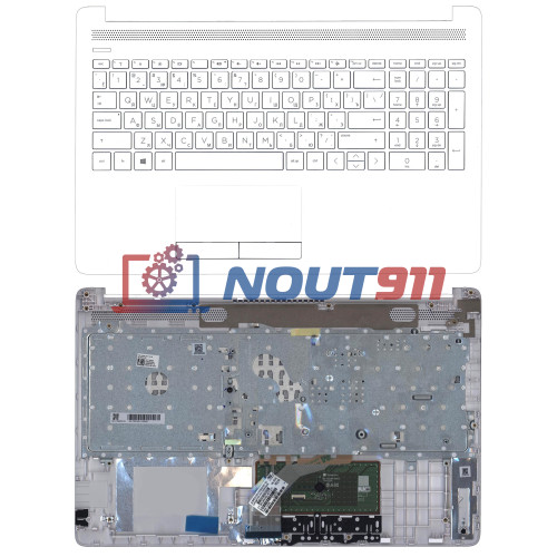 Клавиатура для ноутбука HP 15-DB 15-DA топкейс белый