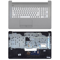 Клавиатура для ноутбука HP 17-BY 17-CA топкейс серебристая