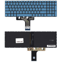Клавиатура для ноутбука HP 17-CN 17-CP синяя