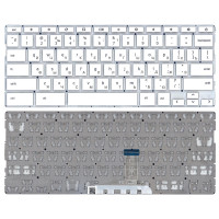 Клавиатура для ноутбука HP Chromebook 14A-NA белая