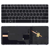 Клавиатура для ноутбука HP EliteBook 820 G4 725 G4 черная с подсветкой и указателем