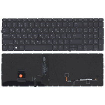 Клавиатура для ноутбука  HP Elitebook 850 855 G7 G8 черная с подсветкой и указателем