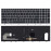 Клавиатура для ноутбука HP EliteBook 850 G5 755 G3 черная с серой рамкой и подсветкой