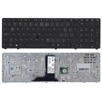 Клавиатура для ноутбука HP Elitebook 8760W 8770W серая с указателем без подстветки