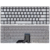 Клавиатура для ноутбука HP Envy 13-AD серебристая с подсветкой
