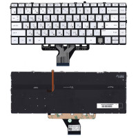 Клавиатура для ноутбука HP Envy 13-BA серебро