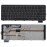 Клавиатура для ноутбука HP Envy 14-1000 черная с коричневой рамкой, белая подсветка