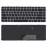 Клавиатура для ноутбука HP Envy 4-1000 Envy 6-1000 черная с серебристой рамкой и подсветкой