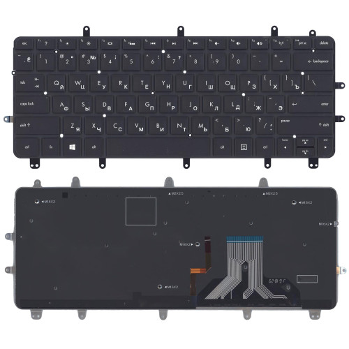 Клавиатура для ноутбука HP Envy Spectre XT Pro Ultrabook 13-2000  черная без рамки с  подсветкой