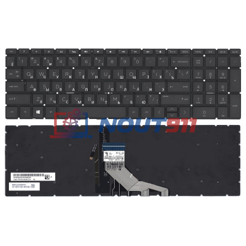Клавиатура для ноутбука HP Omen 15-dc0000tx 15-dc0001tx 15-dc0002tx черная с подсветкой