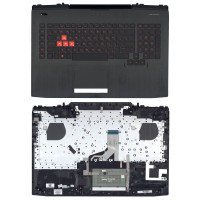 Клавиатура для ноутбука HP Omen 17-AN топкейс красный шрифт