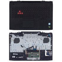 Клавиатура для ноутбука HP Omen 17-AN топкейс красный шрифт