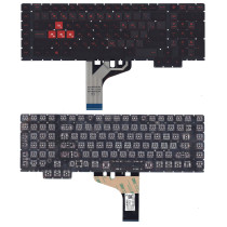 Клавиатура для ноутбука HP Omen X 17-ap черная с подсветкой