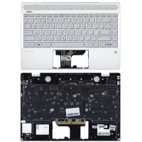 Клавиатура для ноутбука HP Pavilion 13-AN топкейс серебро