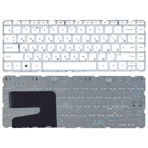 Клавиатура для ноутбука HP Pavilion 14-e 14-e000 белая без рамки