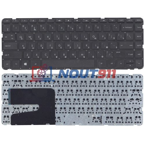 Клавиатура для ноутбука HP Pavilion 14-e 14-e000 черная без рамки