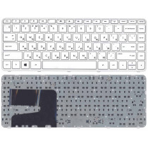 Клавиатура для ноутбука HP Pavilion 14-e белая с рамкой