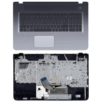 Клавиатура для ноутбука HP Pavilion 17-G топ-панель серебристая