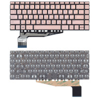 Клавиатура для ноутбука HP Pavilion Aero 13 серебристая с подсветкой