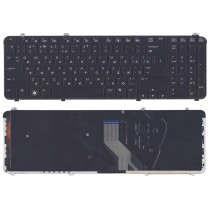 Клавиатура для ноутбука HP Pavilion dv6-1000 dv6-2000 глянцевая черная