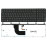 Клавиатура для ноутбука HP Pavilion dv7-7000 черная с подсветкой с черной рамкой