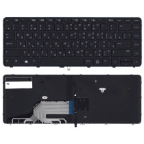 Клавиатура для ноутбука HP Probook 640 G2 645 G2 черная с подсветкой